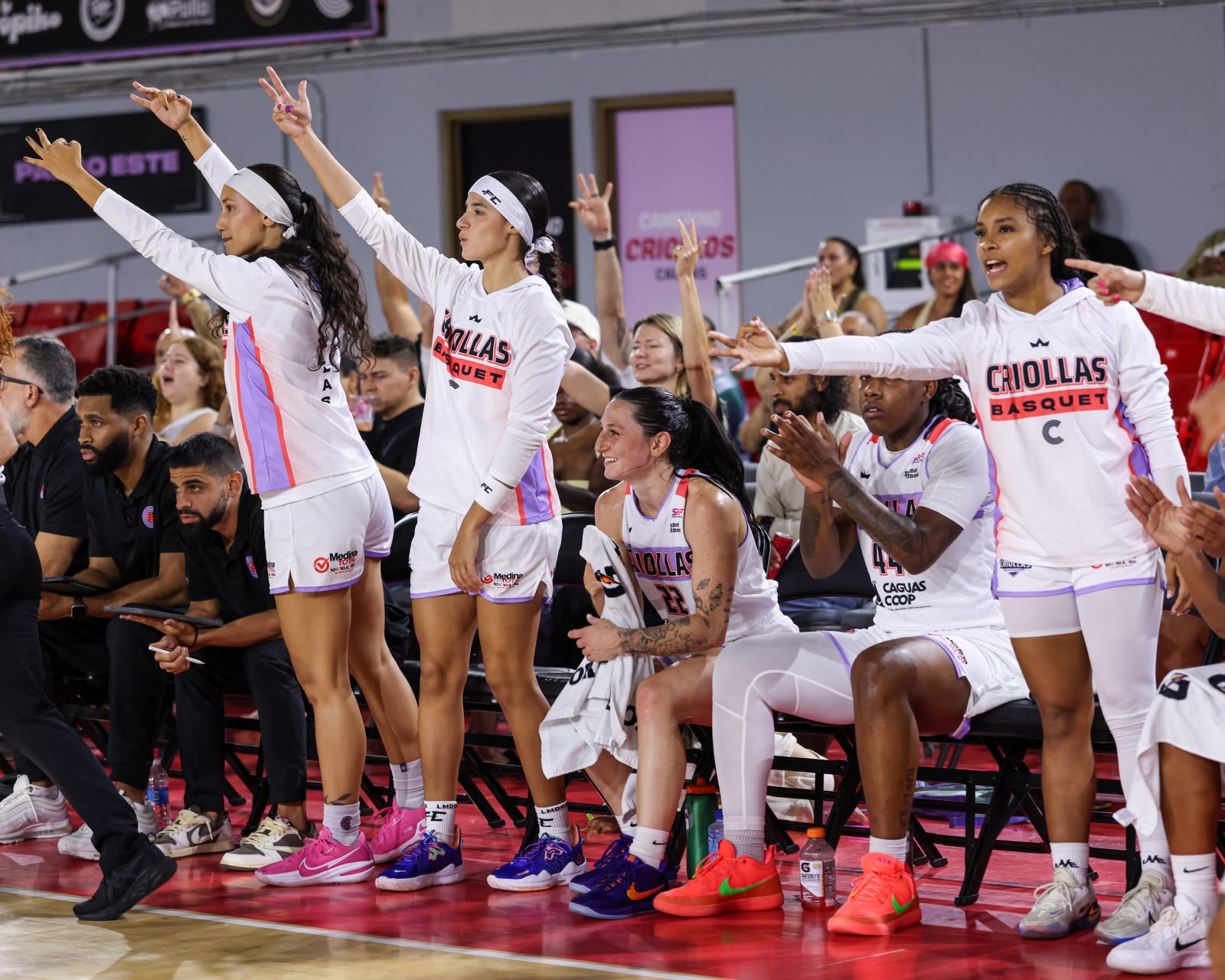 Celebración en cancha
